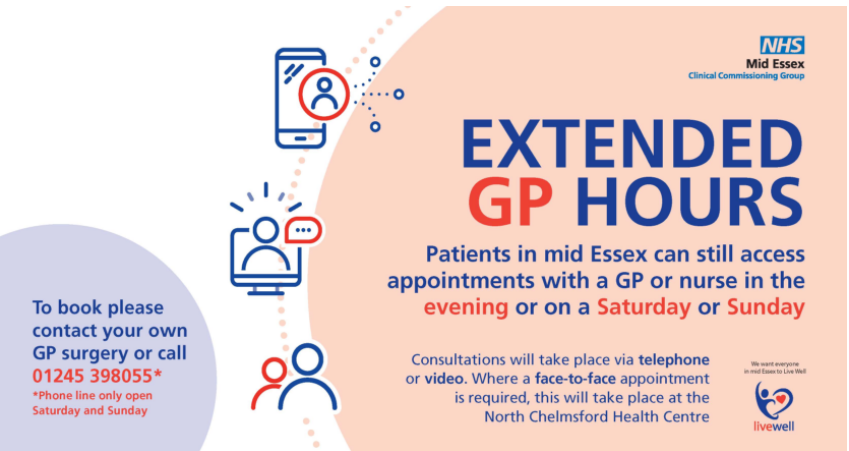 extended access appointments information poster