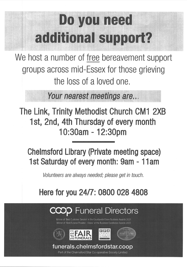 bereavement support poster