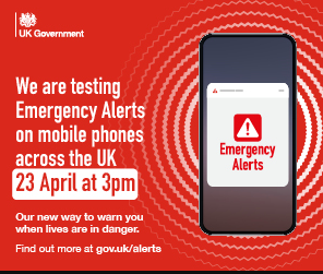 emergency alert mobile national test poster