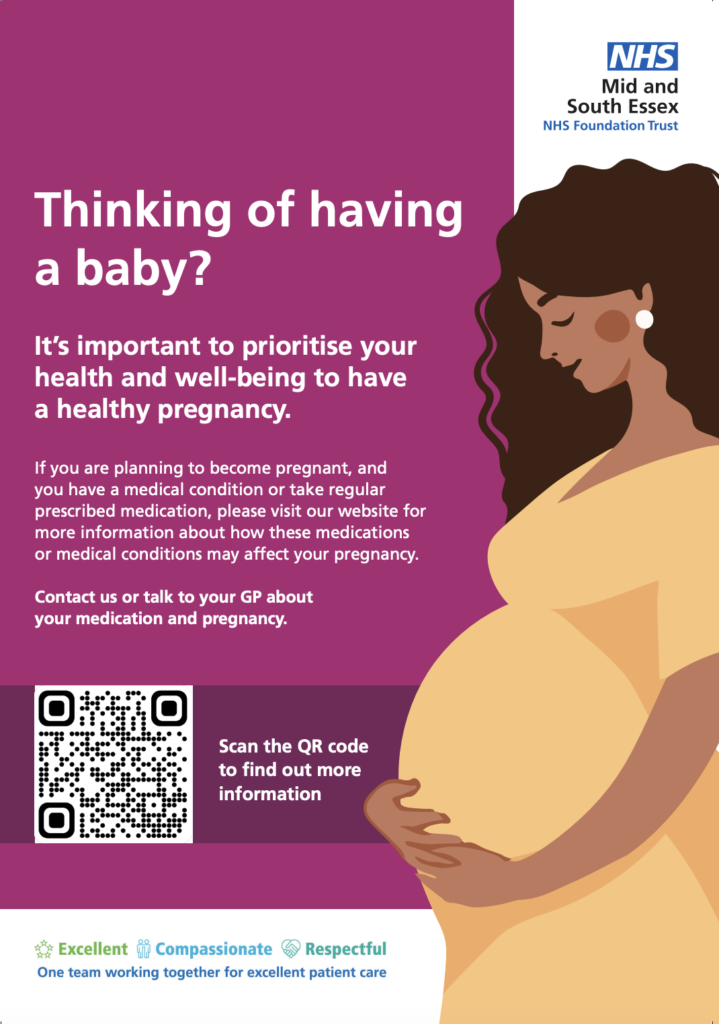 preconception counselling service poster